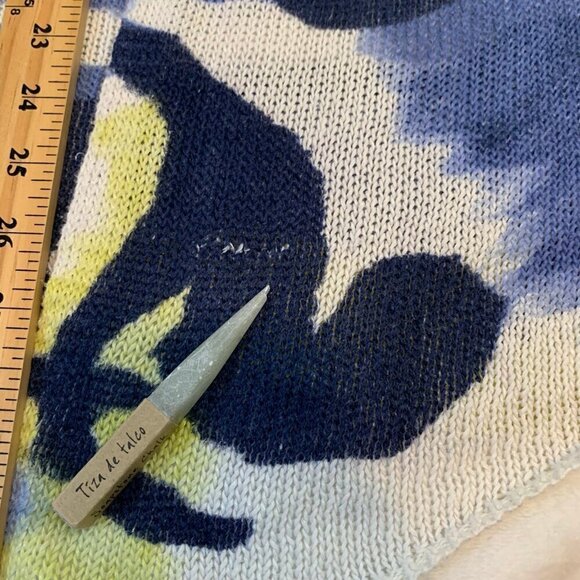 Chico's short sleeve linen cotton blend open front lightweight cardigan sweater - Picture 11 of 12